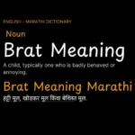 Brat Meaning Marathi