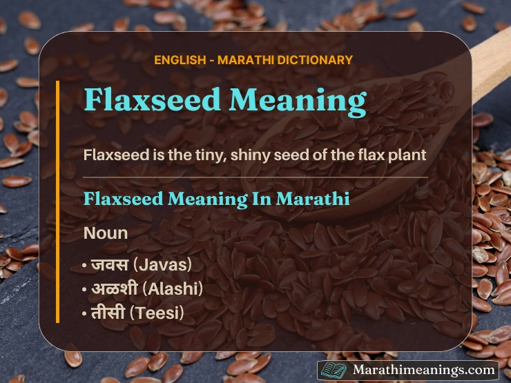 Flaxseed Meaning In Marathi