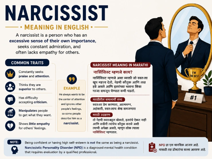 Narcissist Meaning In Marathi