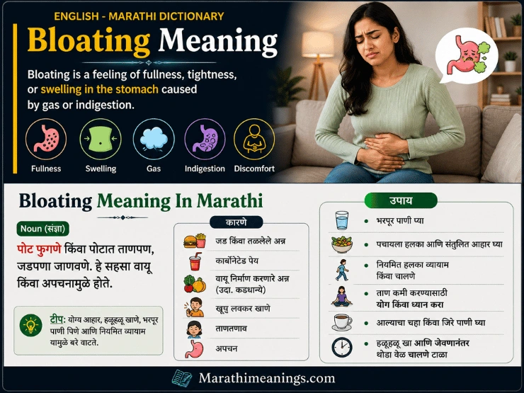 Bloating Meaning In Marathi