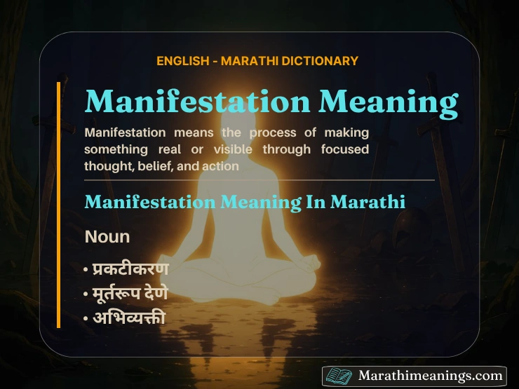 Manifestation Meaning In Marathi