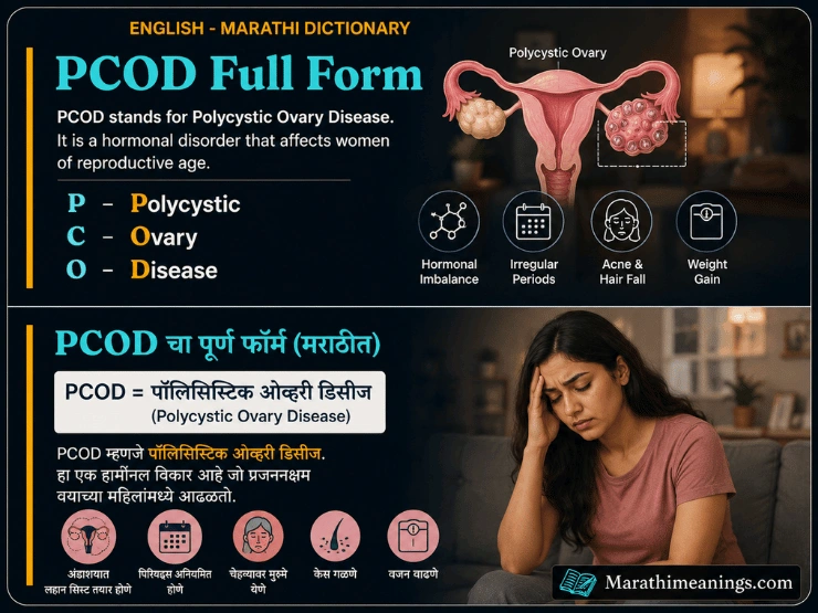 Pcod Full Form In Marathi