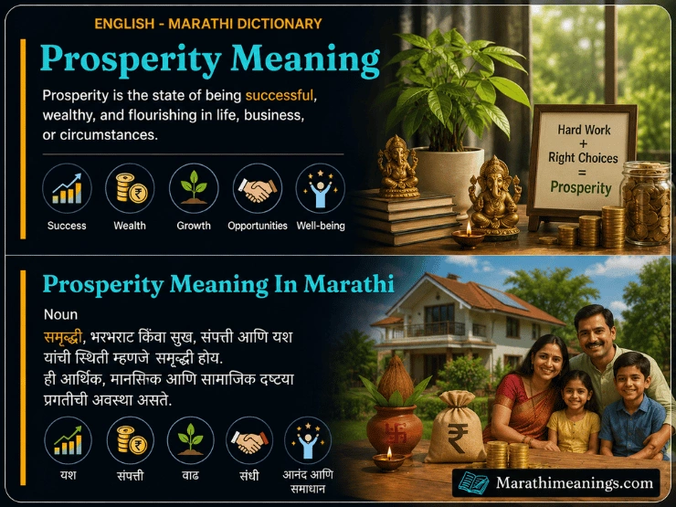Prosperity Meaning in Marathi
