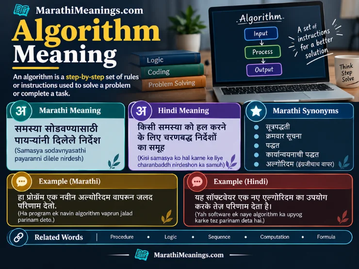 Algorithm Meaning In Marathi