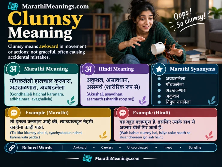 Clumsy Meaning In Marathi