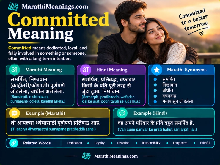 Committed Meaning In Marathi