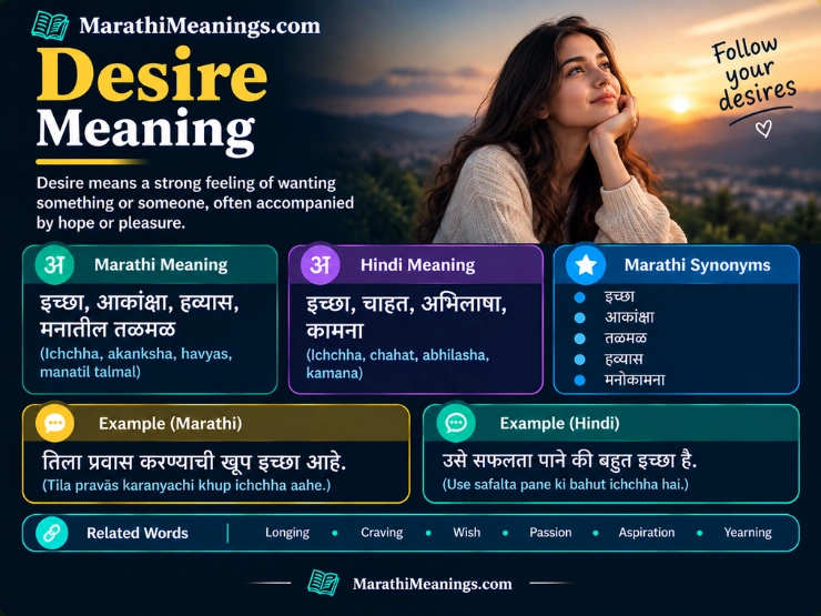 Desire Meaning In Marathi