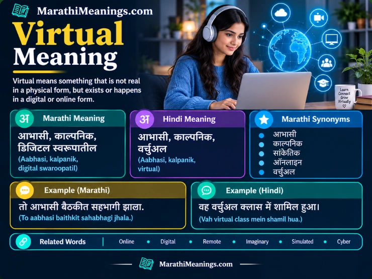 Virtual Meaning In Marathi