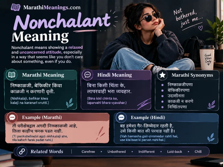 Nonchalant Meaning in Marathi
