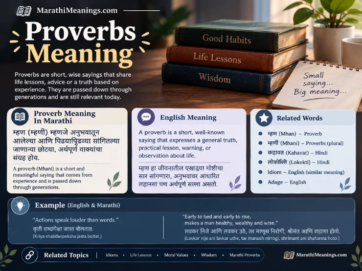Proverbst Proverbs Meaning In Marathi: 50+ Best Examples With Meaning